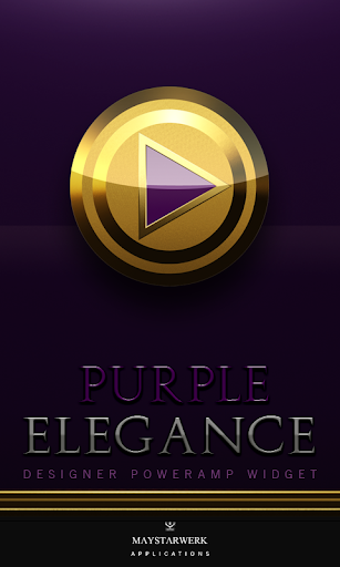 Poweramp Widget Purple Eleganc