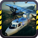 3D Army plane flight simulator icon