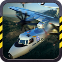 3D Army plane flight simulator mobile app icon
