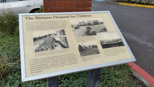 The Shriners Hospital For Children Plaque 