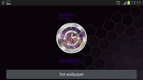 Clock HQ Live Wallpaper Free Screenshots 6