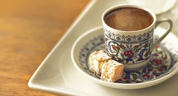 Turkish coffee — hope you like your coffee strong!