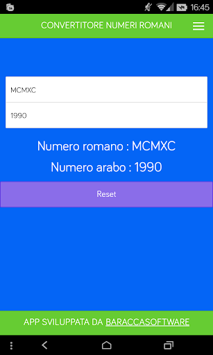 Roman Numbers Converter