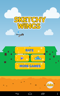 Sketchy Wings: Flappy Stickman