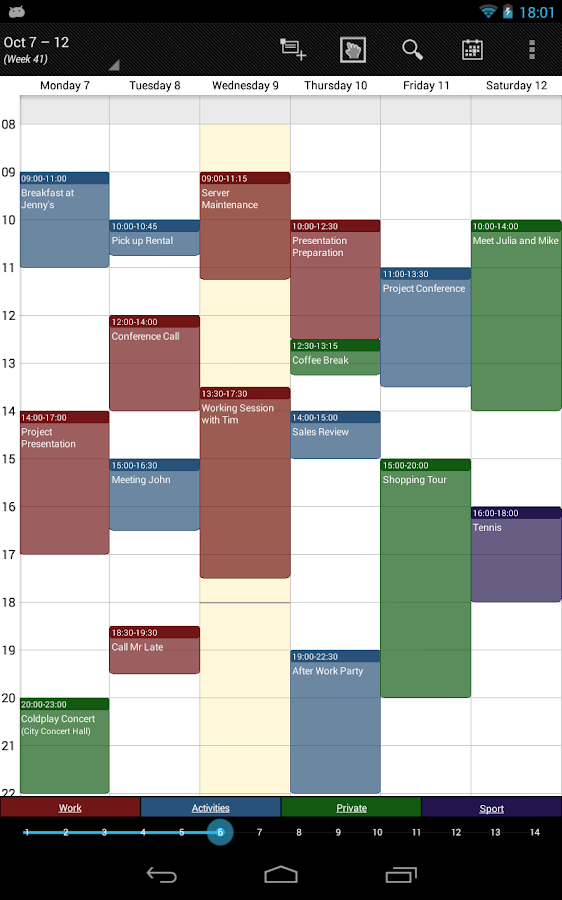Business Calendar - screenshot