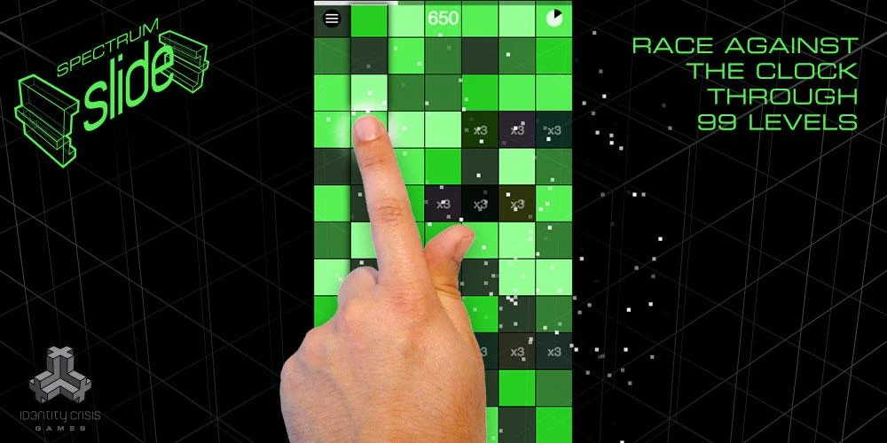 Spectrum Slide Block Game - screenshot