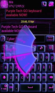 How to download GO Keyboard Purple Tech lastet apk for android
