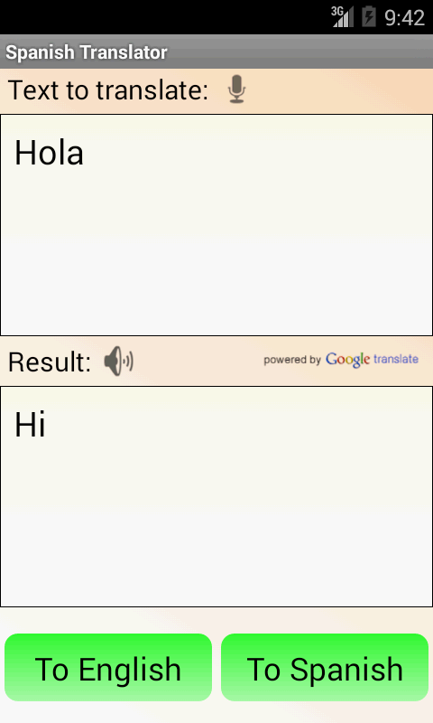 Free Translator English to Spanish