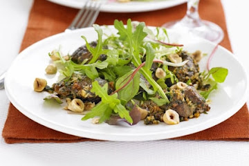 Warm salad of chicken livers, smoked paprika & sherry