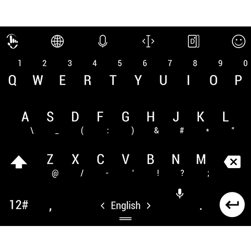 Theme TouchPal Flat Black LOGO-APP點子