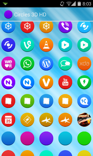 【免費個人化App】Circles HD Go Nova Apex Theme-APP點子