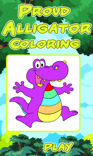 Coloring Game-Proud Alligator