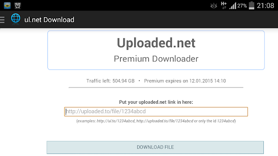 uploaded net ul to