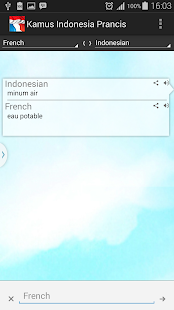 French Indonesian Dictionary Screenshots 1