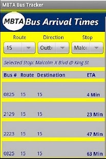 MBTA Bus Tracker