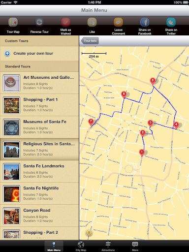 【免費旅遊App】Santa Fe Map and Walks-APP點子