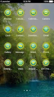 Free Sunshine C Launcher Theme APK for PC