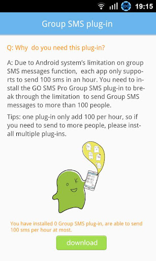 GO SMS Group sms plug-in 8