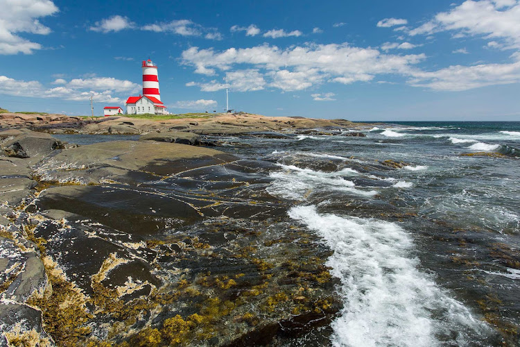 The Pointe-des-Monts lighthouse in Baie-Comeau, 260 miles northeast of Quebec City in the Cote-Nord region of Quebec.