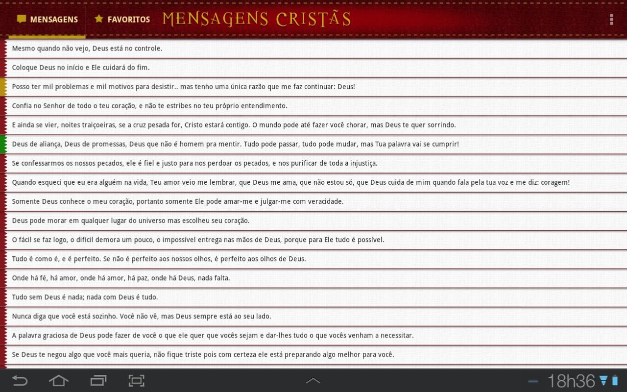 Mensagens Crist£s screenshot