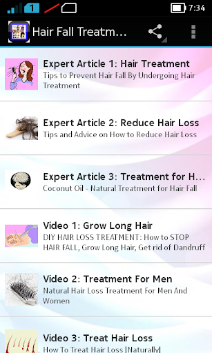 Hair Fall Treatment - Tips