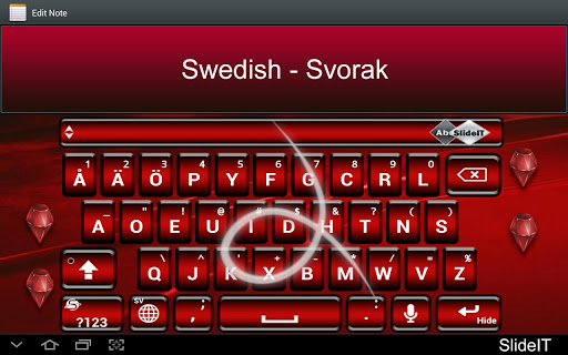 SlideIT Swedish Svorak Pack