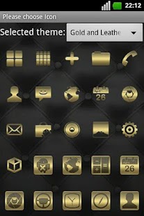 Lastest Gold and Leather GO EX Theme APK