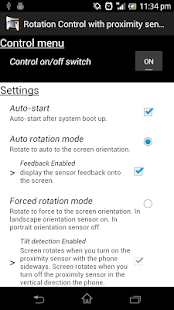 Rotation with proximity sensor