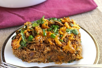 BBQ Baked Chicken Spaghetti Squash Casserole