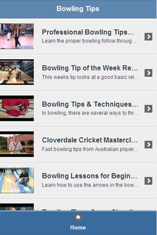 Bowling Tips Video