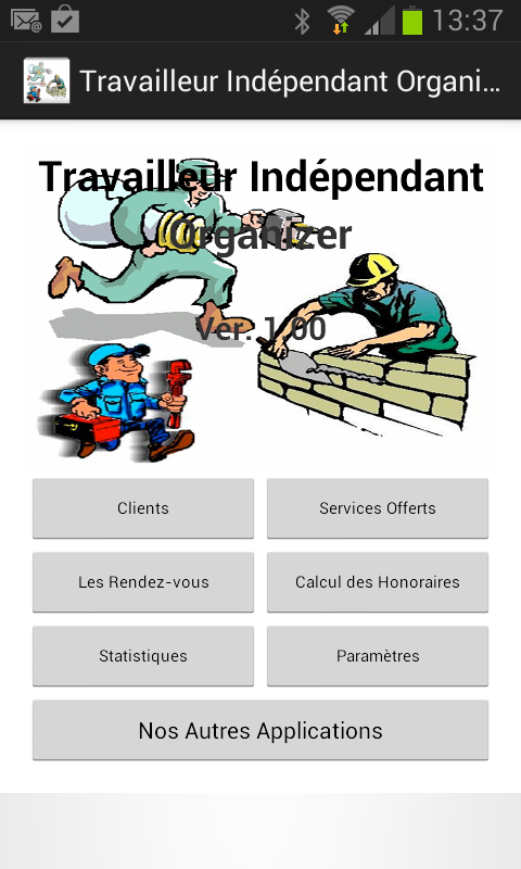 Android application FreeLancer Organizer screenshort