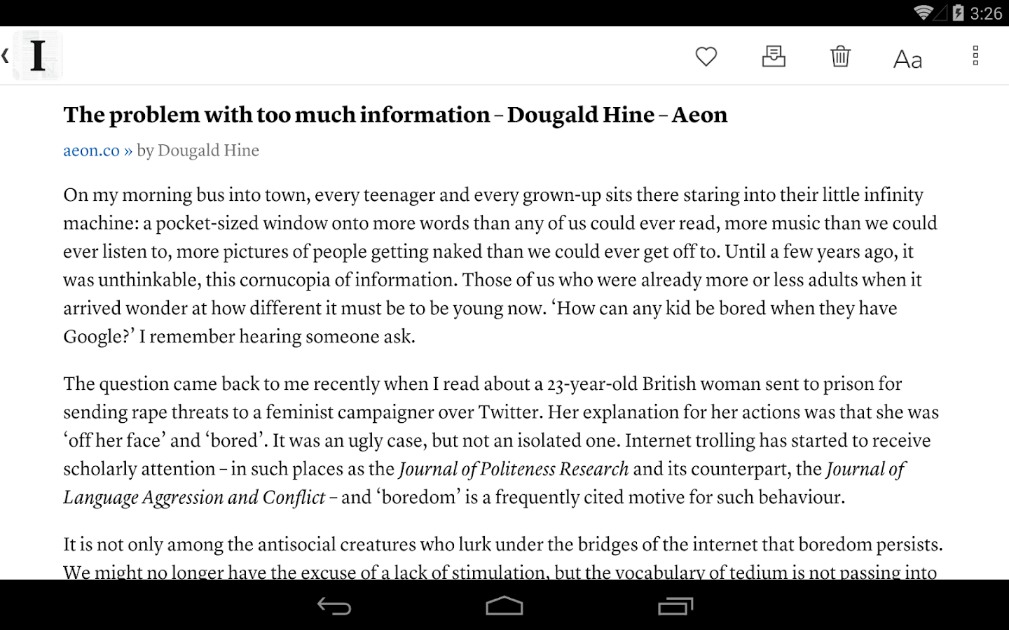   Instapaper – Capture d'écran 