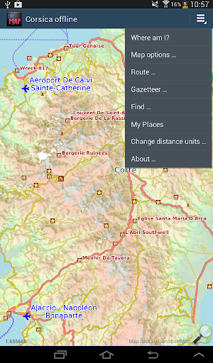 Corsica offline map