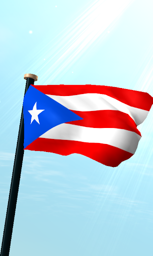 波多黎各旗3D动态壁纸