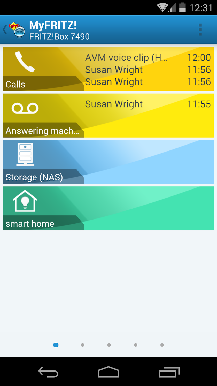 MyFRITZ!App Screen 1
