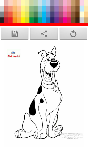 Scooby Dog Coloring Kids