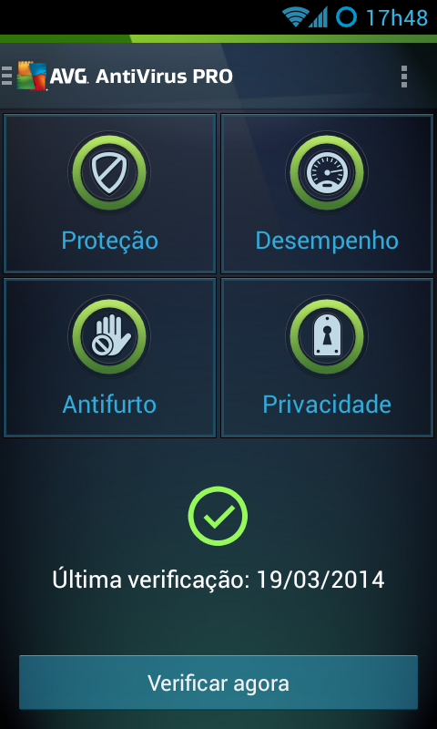 Proteção Antivírus - AVG PRO - screenshot