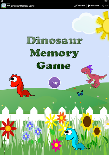 Dinosaur Memory Game