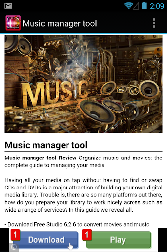 【免費娛樂App】Official Music Manager Tool-APP點子