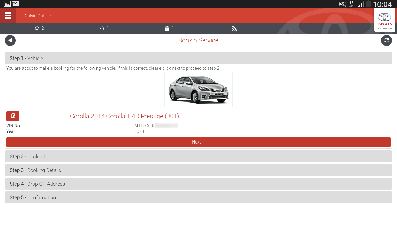 Myt toyota приложение