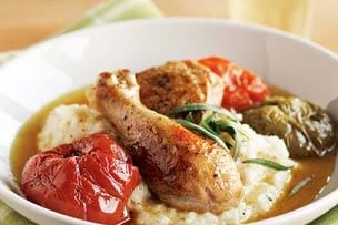 Braised Chicken with Summer Tomatoes