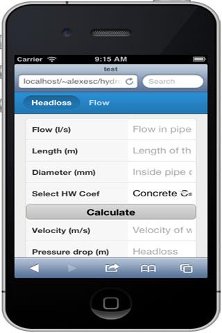 Pipe flow calculation