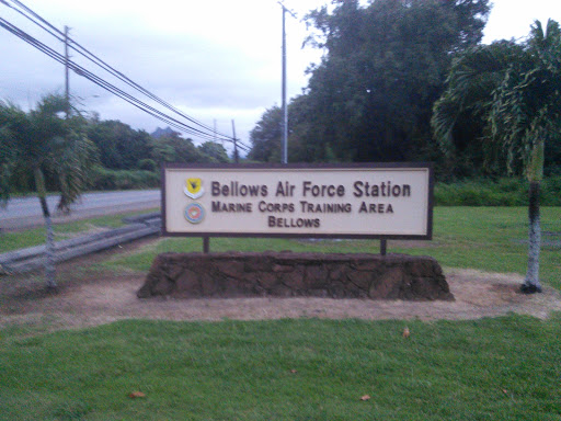 Bellows Base And Beach Park Sign
