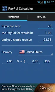 PayPal Calculator - screenshot thumbnail