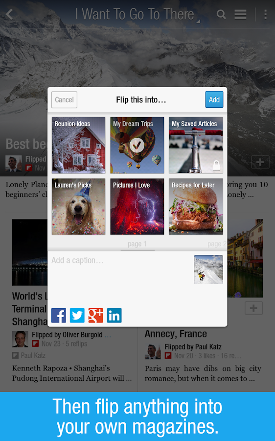 Flipboard Your News Magazine screenshot