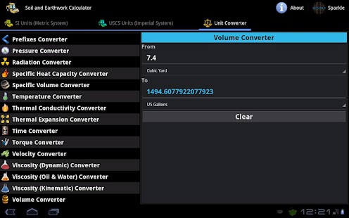 Soil & Earthwork Calc. Tablet Screenshots 7