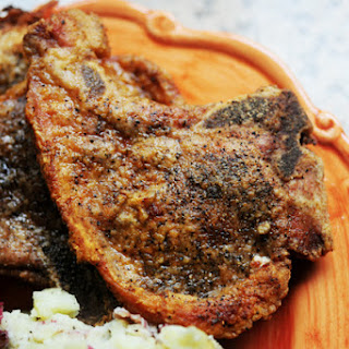 Grilled Lemon-Basil Pork Chops with Lemon-Basil Orzo 