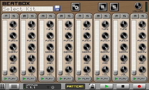 Android application Classic Drum Machines Caustic screenshort