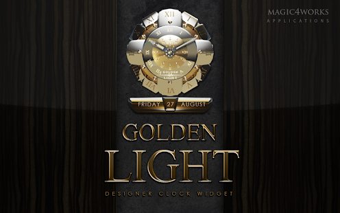 clock widget Golden Light