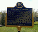 Founding Of Arthur Historical Plaque